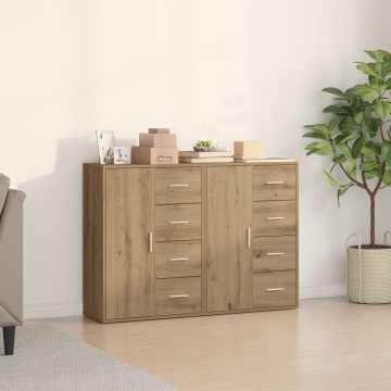 Bufete 2 buc Artisan Stejar 60x31x84 cm Lemn Prelucrat - Img 1