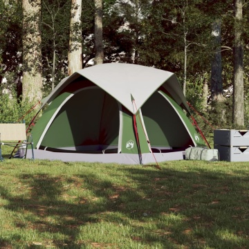 Cabină cort de camping, 4 persoane, verde, impermeabil - Img 4