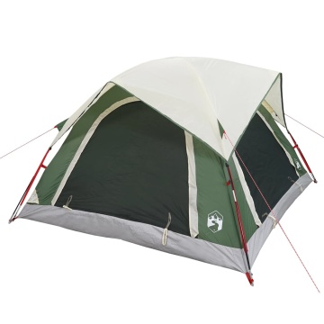 Cabină cort de camping, 4 persoane, verde, impermeabil - Img 8
