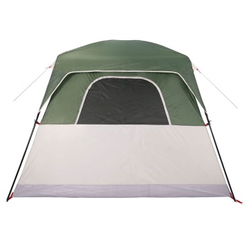 Cabină cort de camping, 4 persoane, verde, impermeabil - Img 7