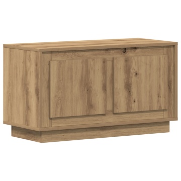 Cabinet TV Artisan Stejar 80x35x45 cm Lemn prelucrat - Img 2