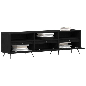 Cabinet TV Negru 150x30x44,5 cm Lemn prelucrat - Img 3