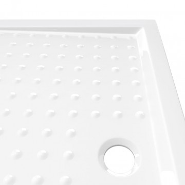 Cădiță de duș cu puncte, alb, 70x100x4 cm, ABS - Img 5