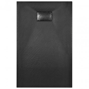 Cădiță de duș, negru, 100 x 80 cm, SMC - Img 4