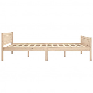 Cadru de pat, 120x200 cm, lemn masiv de pin - Img 3