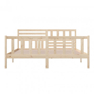 Cadru de pat 6FT Super King, 180x200 cm, lemn masiv - Img 8