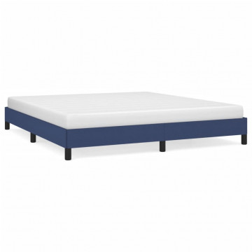 Cadru de pat, albastru, 160 x 200 cm, material textil - Img 2