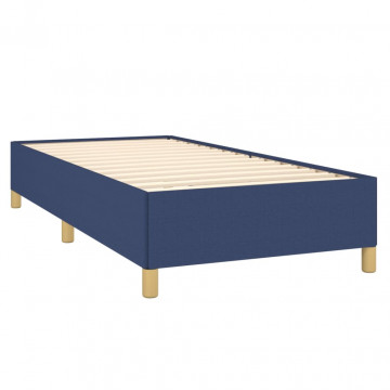 Cadru de pat, albastru, 90x190 cm, material textil - Img 4