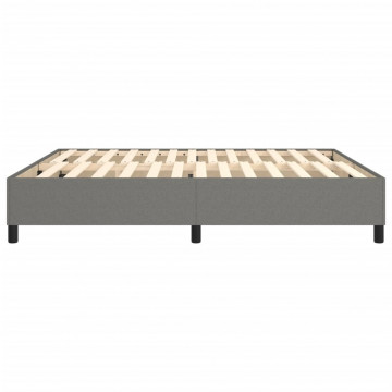 Cadru de pat box spring, gri închis, 180x200 cm, textil - Img 5