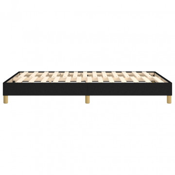 Cadru de pat box spring, negru, 120x200 cm, textil - Img 5