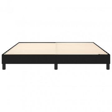 Cadru de pat box spring, negru, 160x200 cm, textil - Img 8