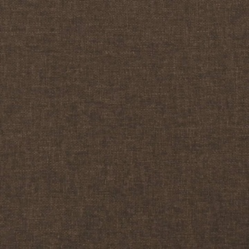Cadru de pat fără saltea, maro închis, 140x200 cm, textil - Img 7