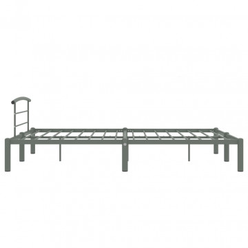 Cadru de pat, gri, 160 x 200 cm, metal - Img 4