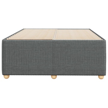 Cadru de pat, gri închis, 120x190 cm, material textil - Img 4