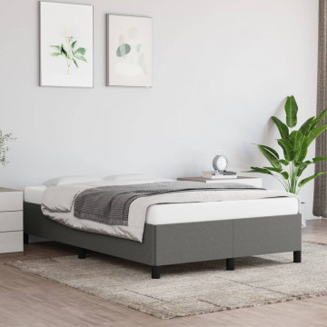 Cadru de pat, gri închis, 120x200 cm, material textil - Img 1