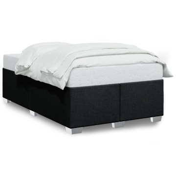 Cadru de pat, negru, 120x190 cm, material textil - Img 2