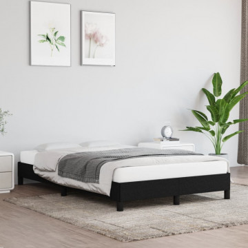 Cadru de pat, negru, 120x190 cm, material textil - Img 3