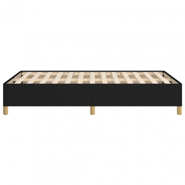 Cadru de pat, negru, 120x200 cm, material textil - Img 5