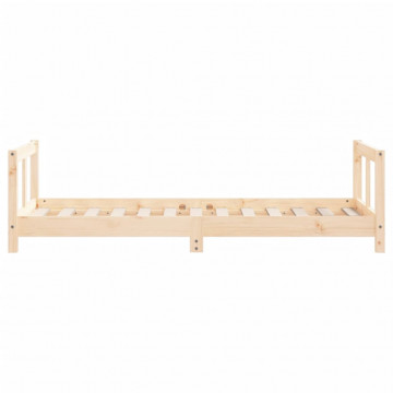 Cadru de pat pentru copii, 80x160 cm, lemn masiv de pin - Img 8