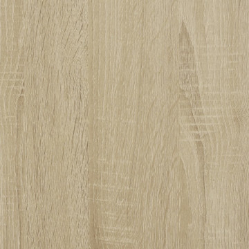 Cadru de pat, stejar sonoma, 150x200 cm, lemn prelucrat - Img 7