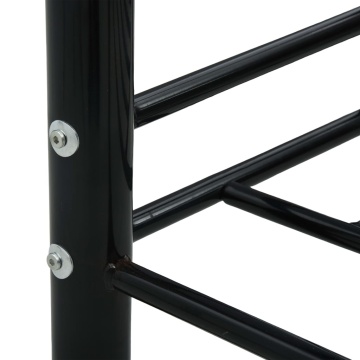 Cadru pat de zi, negru, 90 x 200 cm, metal - Img 10