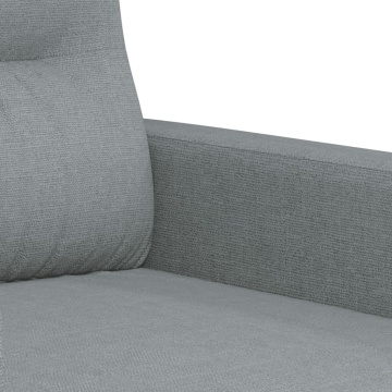 Canapea cu 2 locuri, gri deschis, 120 cm, material textil - Img 5