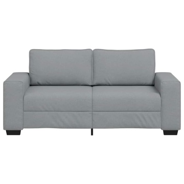 Canapea cu 2 locuri, țesătură gri deschis, 140 cm - Img 4