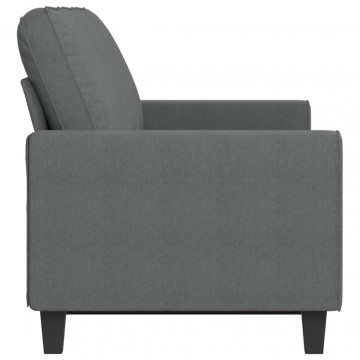 Canapea cu 3 locuri, gri închis, 180 cm, material textil - Img 4