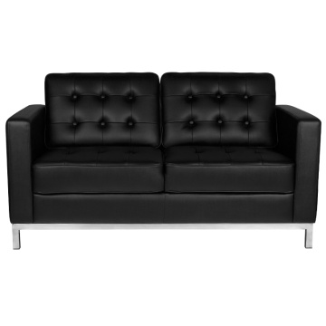 Canapea Gabbiano pentru sala de asteptare bm18019 neagra - Img 2
