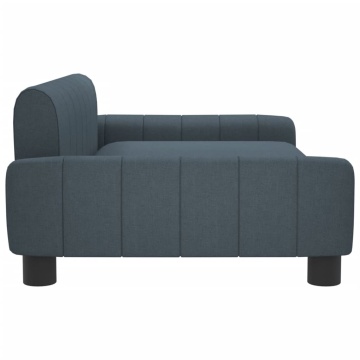 Canapea pentru copii, gri închis, 90x53x30 cm, material textil - Img 4