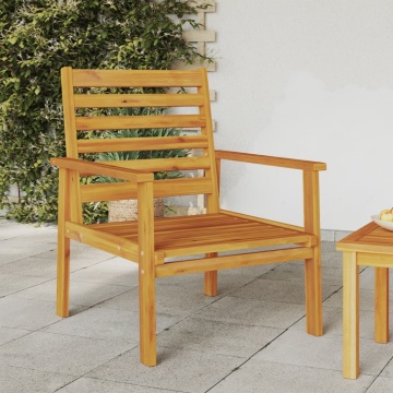 Canapele de grădină, 2 buc., 66,5x65x81 cm, lemn masiv acacia - Img 3