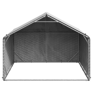 Canisa de exterior cu capac 2x2x1,5 m otel galvanizat - Img 3