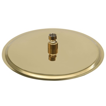 Cap de duș tip ploaie rotund, auriu, 30 cm, oțel inoxidabil - Img 3