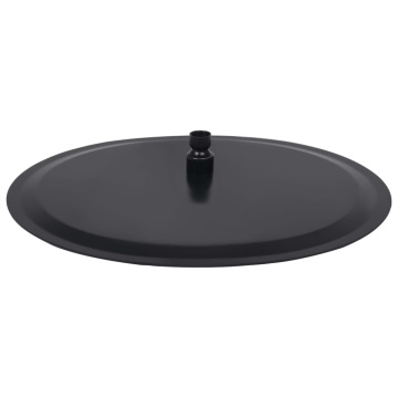 Cap de duș tip ploaie rotund, negru, 40 cm, oțel inoxidabil - Img 4