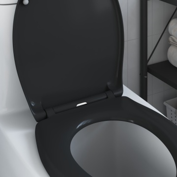 Capac pentru toaletă cu eliberare rapidă cu închidere lentă Duroplast Negru - Img 4