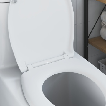 Capcana de Toaletă cu Eliberare Rapidă cu Închidere Moale Duroplast Alb - Img 4