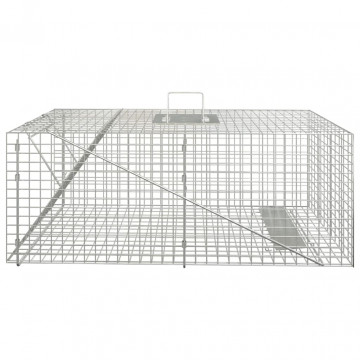 Capcană pentru animale 64,5x25x26,5 cm, fier galvanizat - Img 1