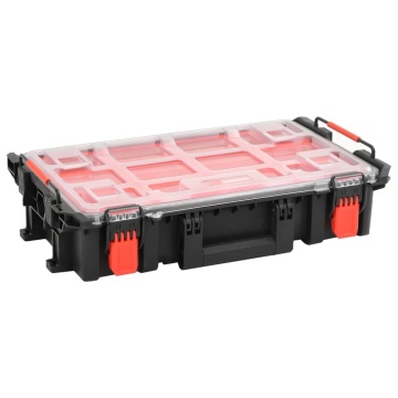 Carcasă de transport portabilă, negru, 55,5x34,5x13,5 cm, PP - Img 1