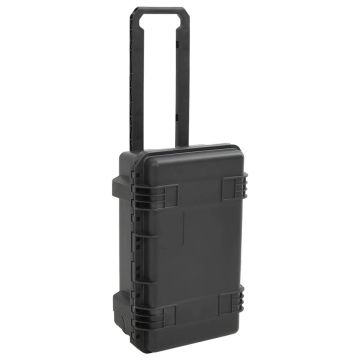 Carcasă de transport portabilă, negru, 55x35x22,5 cm, PP - Img 3