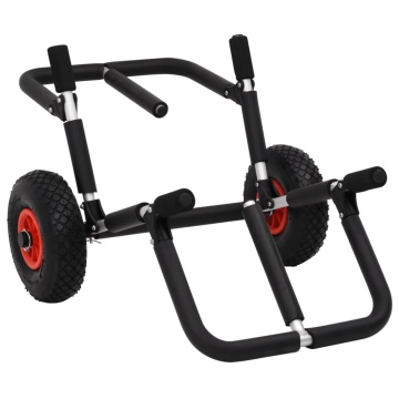 Cărucior de SUP pentru 2 plăci de surf pliabil, 90 kg, aluminiu - Img 2
