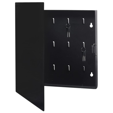 Casetă pentru chei cu tablă magnetică, negru, 35 x 35 x 4 cm - Img 3