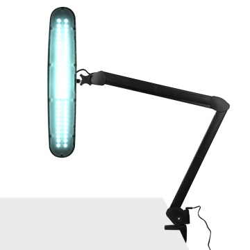 Cea de-a 801-a lampă de lucru elegantă cu LED cu menghină neagră standard - Img 3