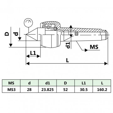 Centru strung rotativ MT3 - Img 5