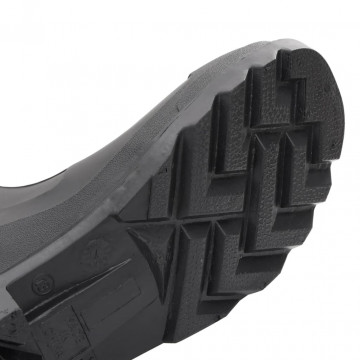Cizme de ploaie cu șosete detașabile, negru, mărime 43, PVC - Img 7