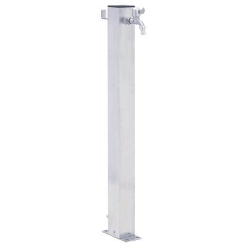 Coloană de apă de grădină, 100 cm, oțel inoxidabil, pătrat - Img 1