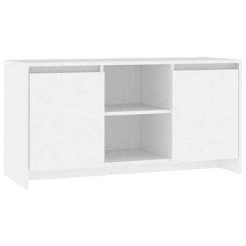 Comodă TV, alb, 102x37,5x52,5 cm, PAL - Img 2