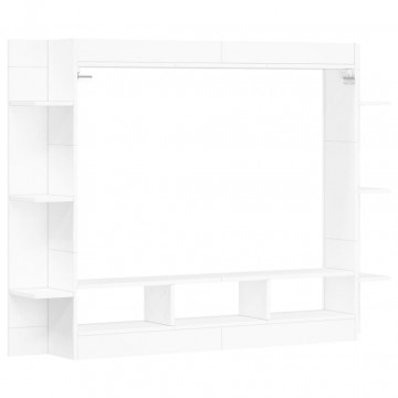 Comodă TV, alb, 152x22x113 cm, lemn prelucrat - Img 5