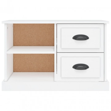 Comodă TV, alb, 73x35,5x47,5 cm, lemn prelucrat - Img 5