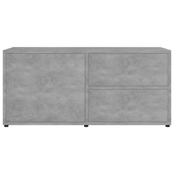Comodă TV, gri beton, 80 x 34 x 36 cm, PAL - Img 10
