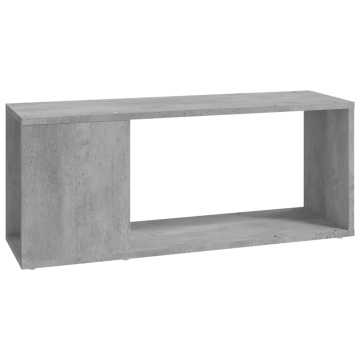 Comodă TV, gri beton, 80x24x32 cm, PAL - Img 2